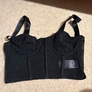 Black Bustier Top